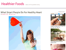 Tablet Screenshot of healthierfoods.com